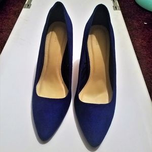 Royal Blue Almond Toe Heels